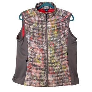Eddie Bauer Stormdown 800 Puffer Vest Multicolor Grey Down Size Large